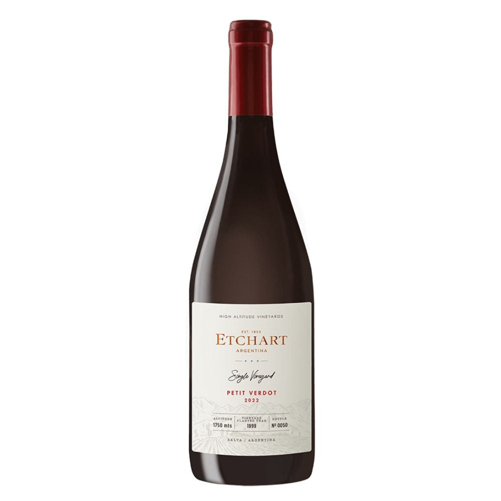 Vino Sinlge Vineyard Petit Verdot Etchart 750 cc