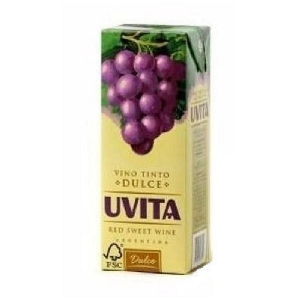 Vino Tinto Dulce Tetra Brik Uvita 1 Lts
