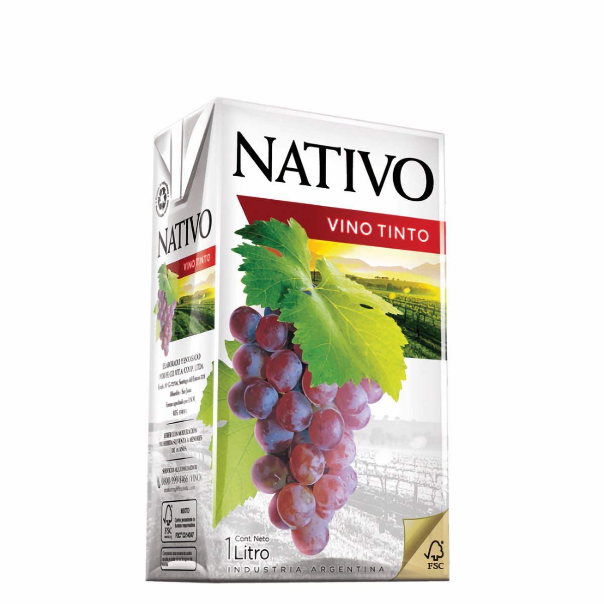 Vino Tinto Nativo 1 Lts