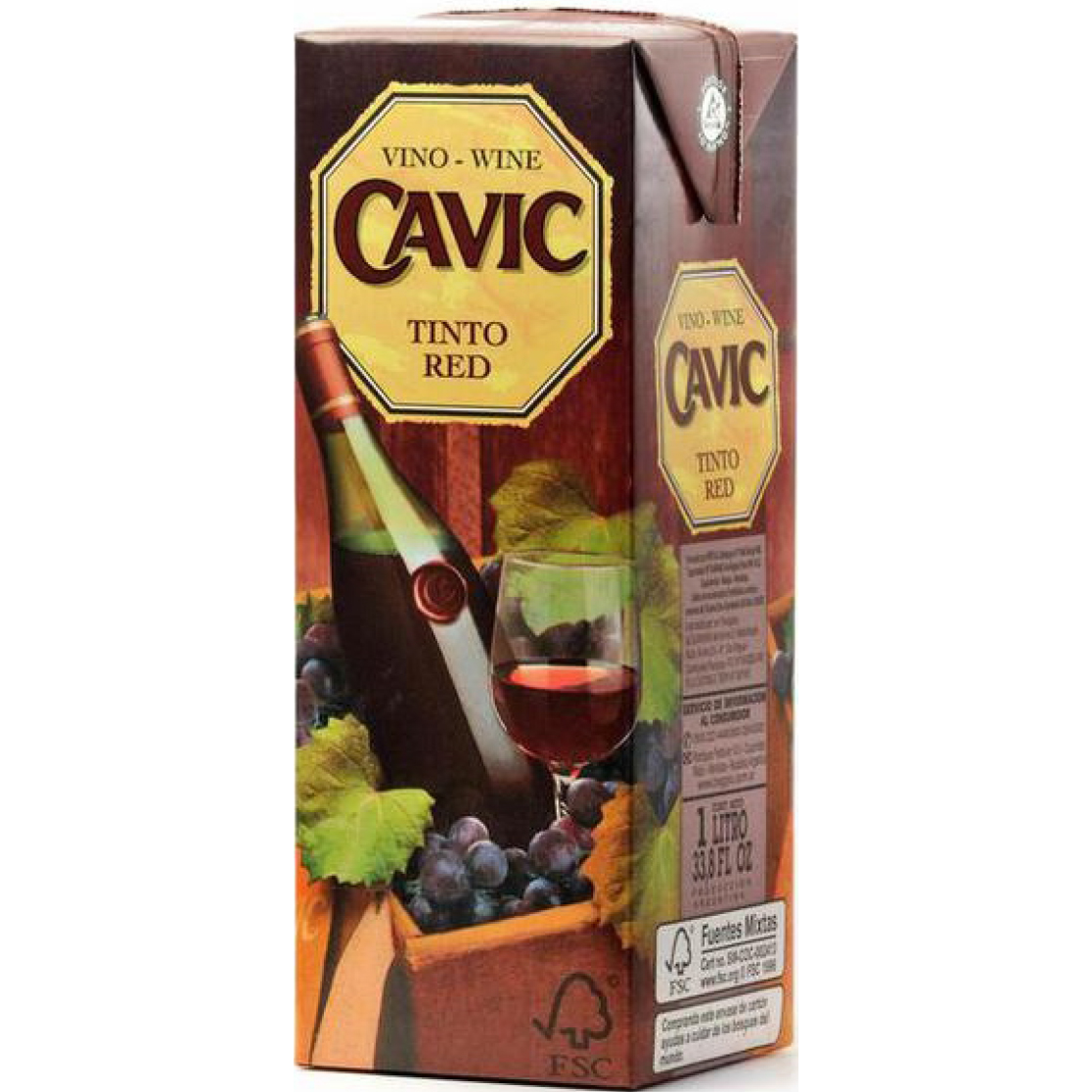 Vino Tinto Tetra Brik Cavic 1 Lts