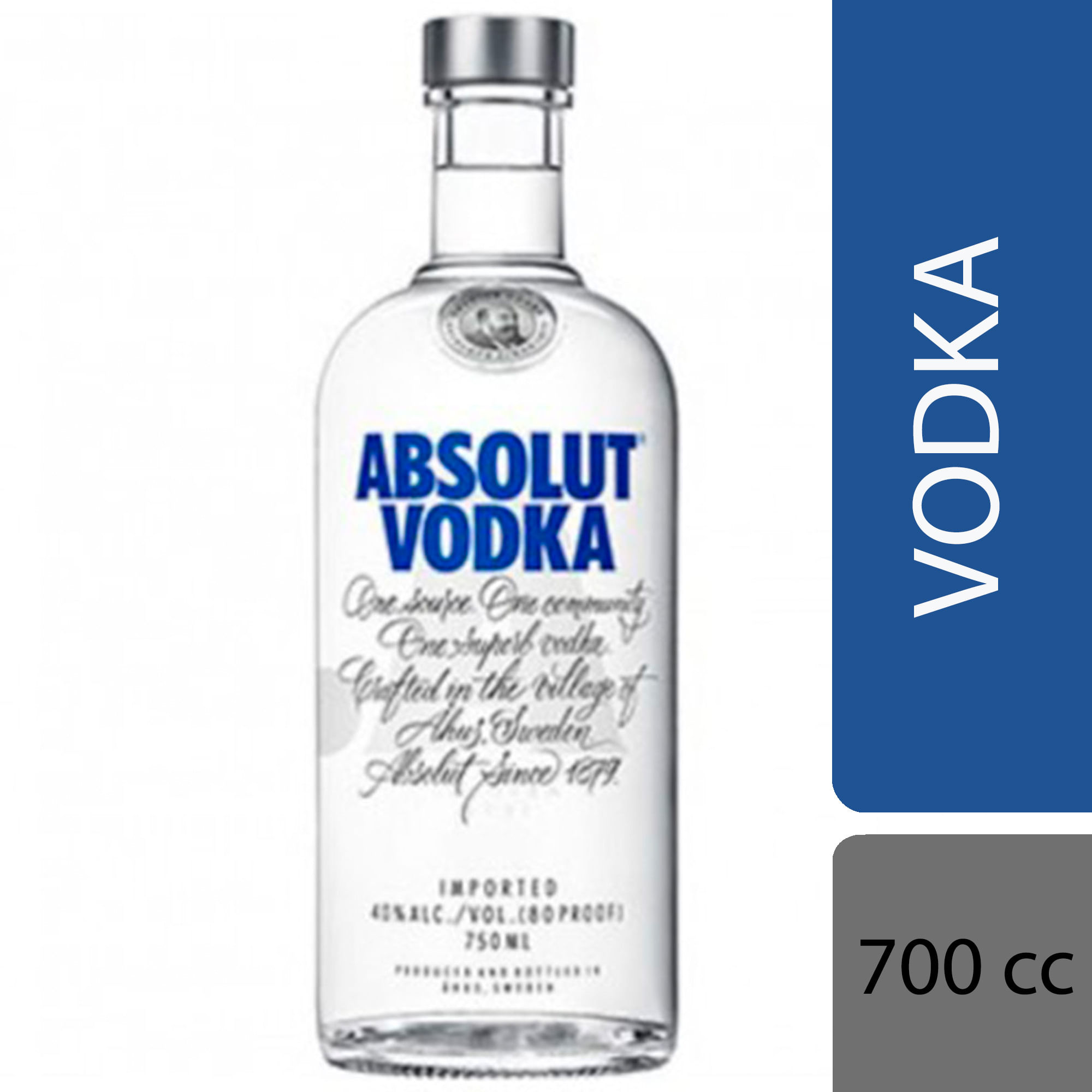 Vodka 40º QR Absolut 700 cc