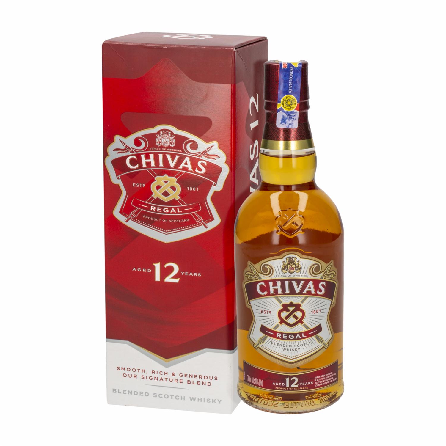 Whisky 12 Años Chivas 700 ml