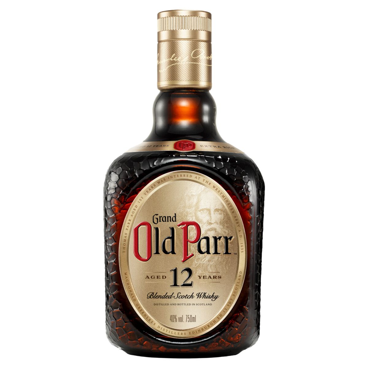 Whisky 12 Años Grand Old Par 750 cc