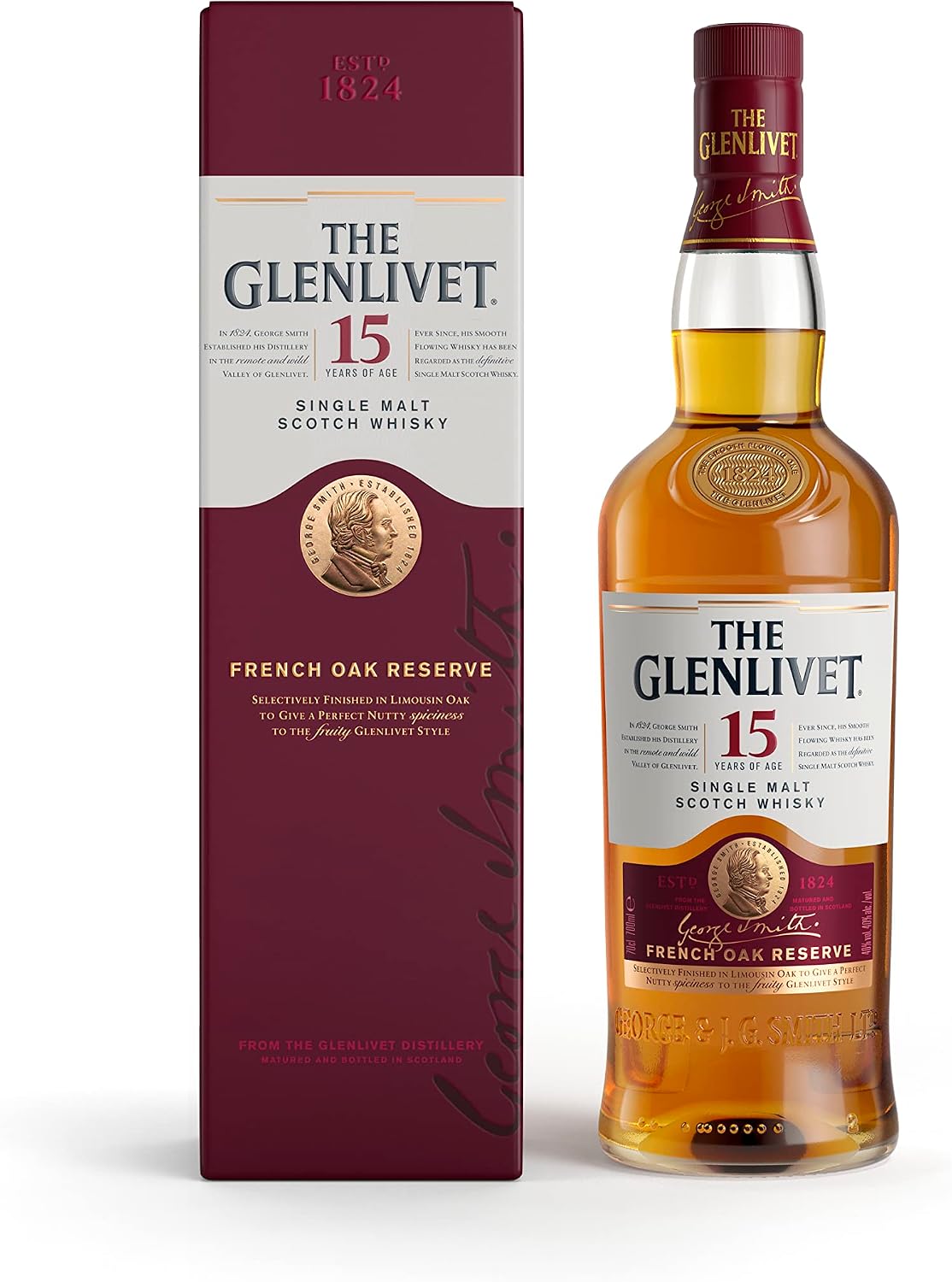 Whisky 15 Años The Glenlivet 700 ml