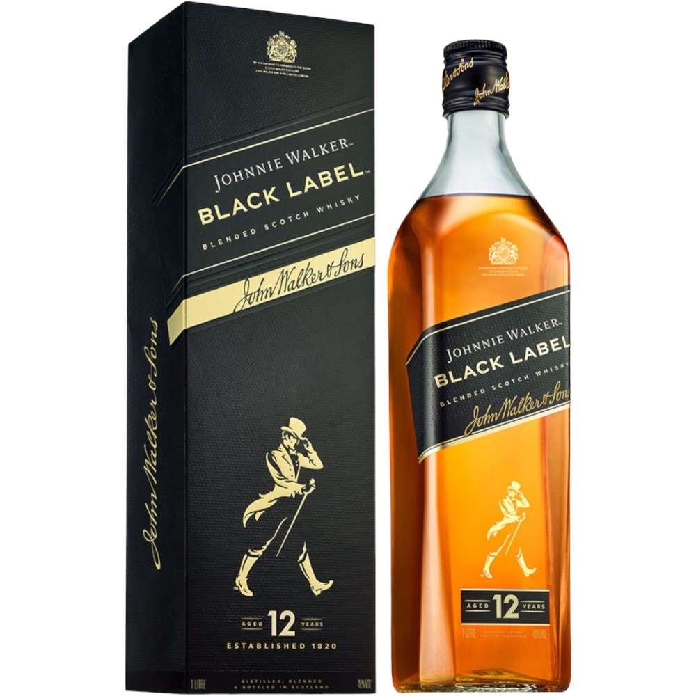 Whisky Black Label Johnnie Walker 1 Lts
