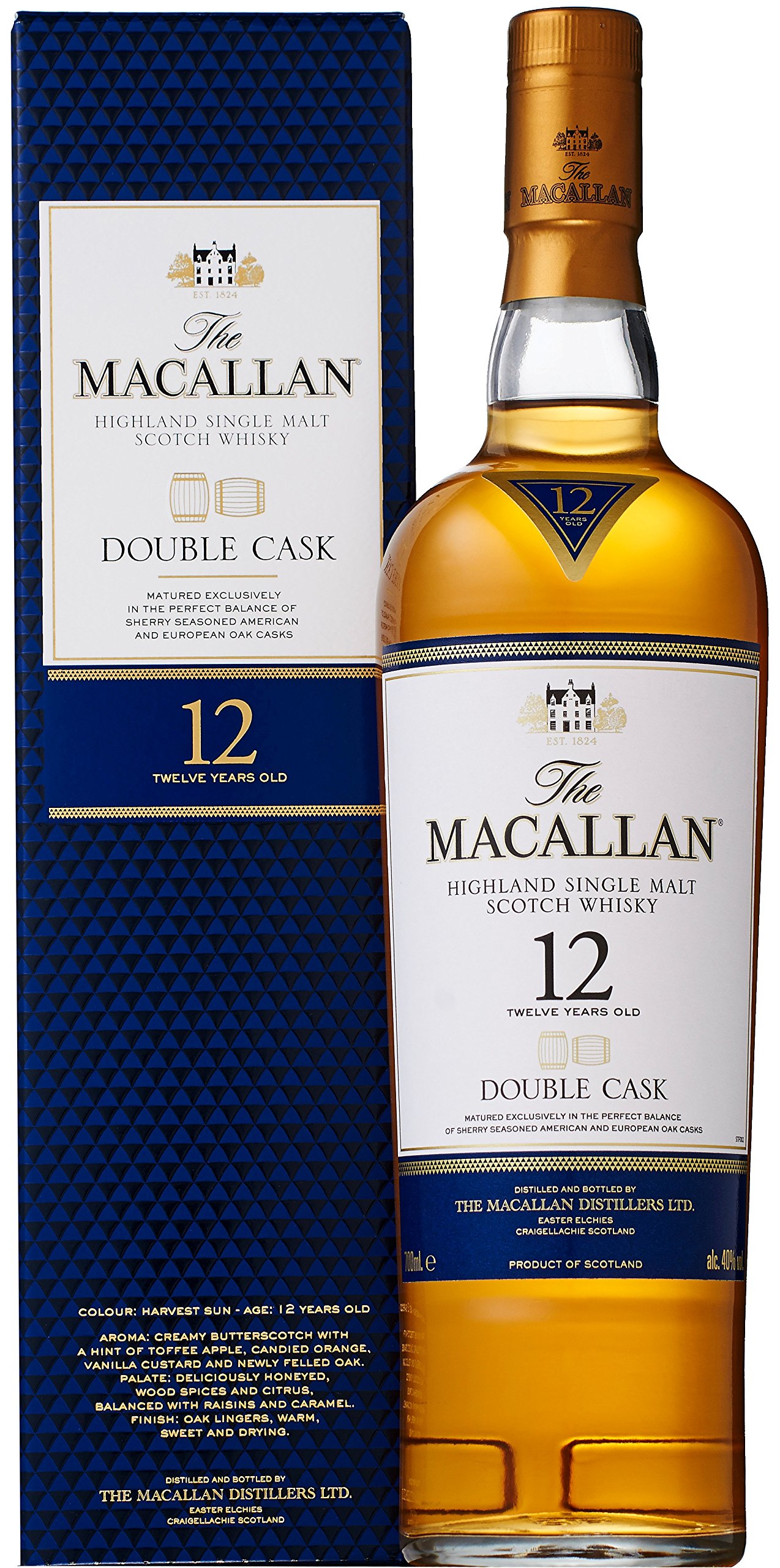 Whisky Doble Cask 12Años Estuche Macallan 700 cc