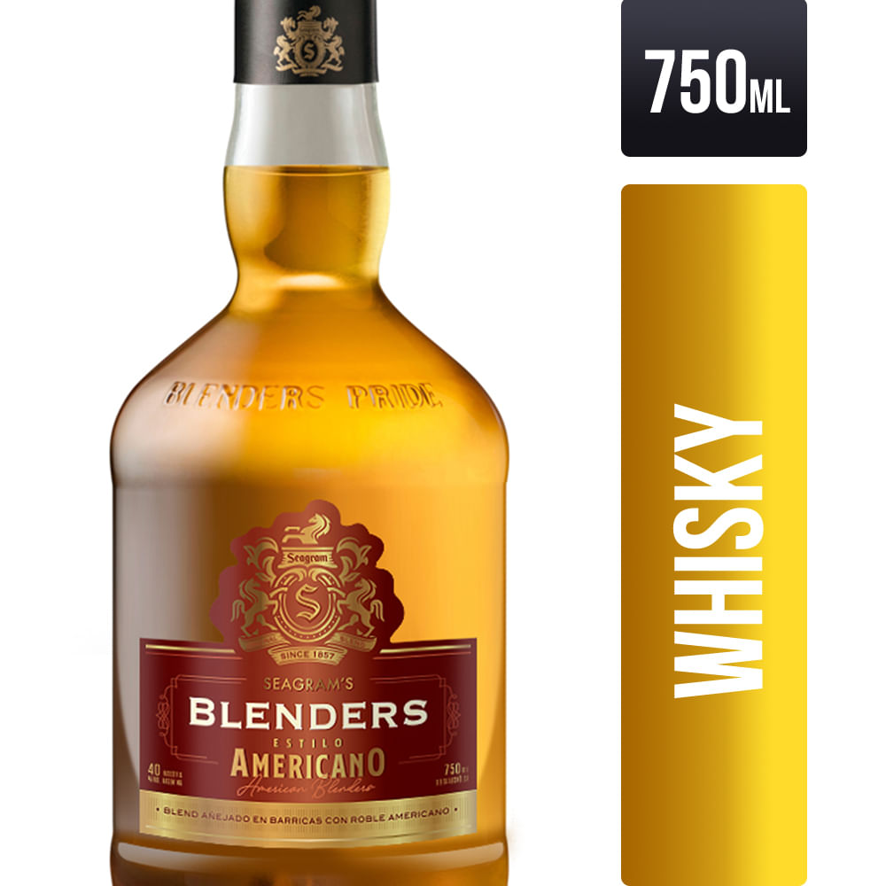 Whisky Estilo Americano Blenders 750 cc