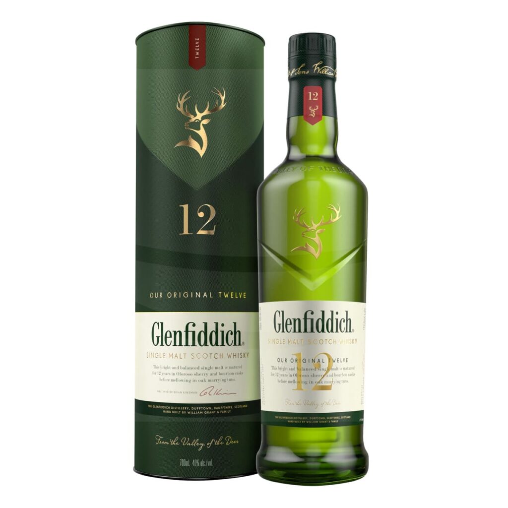 Whisky Malt 12años Glenfiddich 750 ml