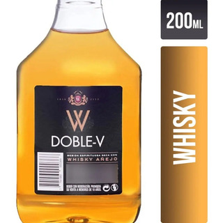 Whisky Petaca 35% Doble V 200 cc