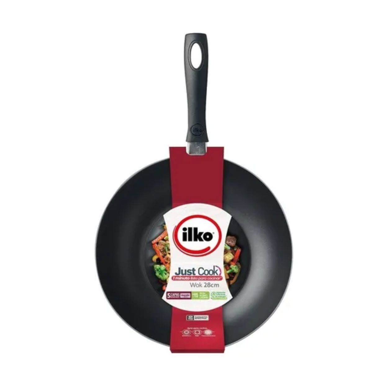 Wok Antihaderente 28cm Ilko 1 Un