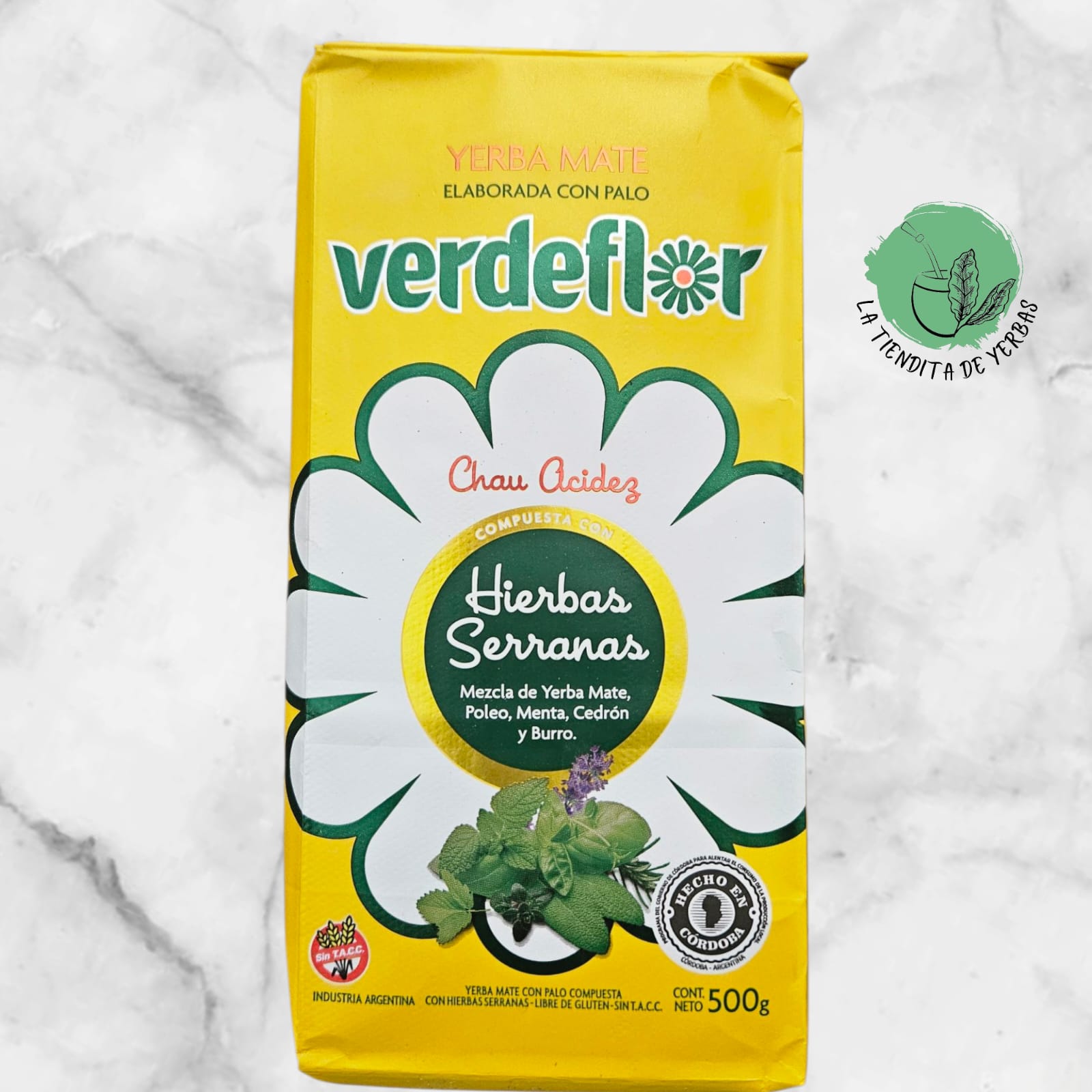 Yerba Hierbas Serranas Verdeflor 500 Grs
