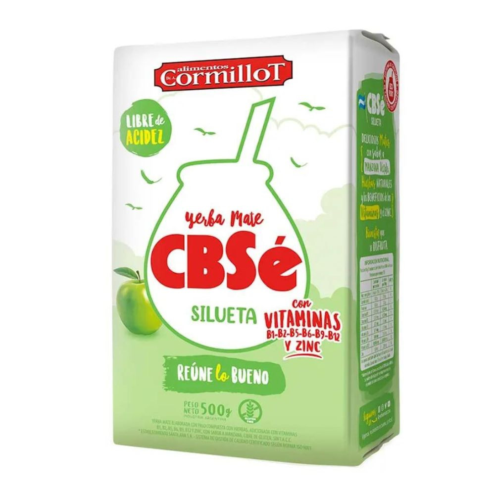 Yerba Silueta Cormillot CBsé 500 Grs