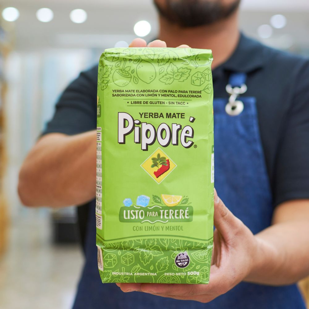 Yerba Terere Limon + Mentol Pipore 500 Grs