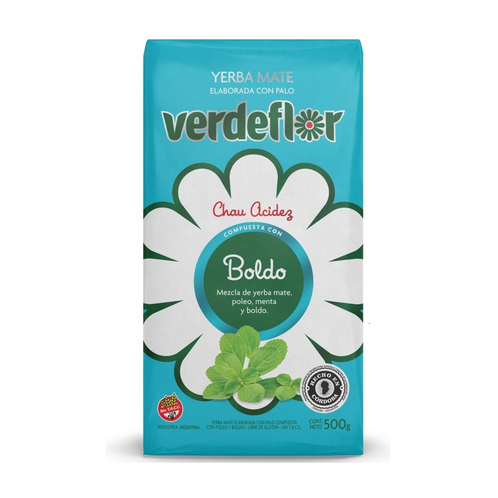 Yerba con Boldo Verdeflor 500 Grs