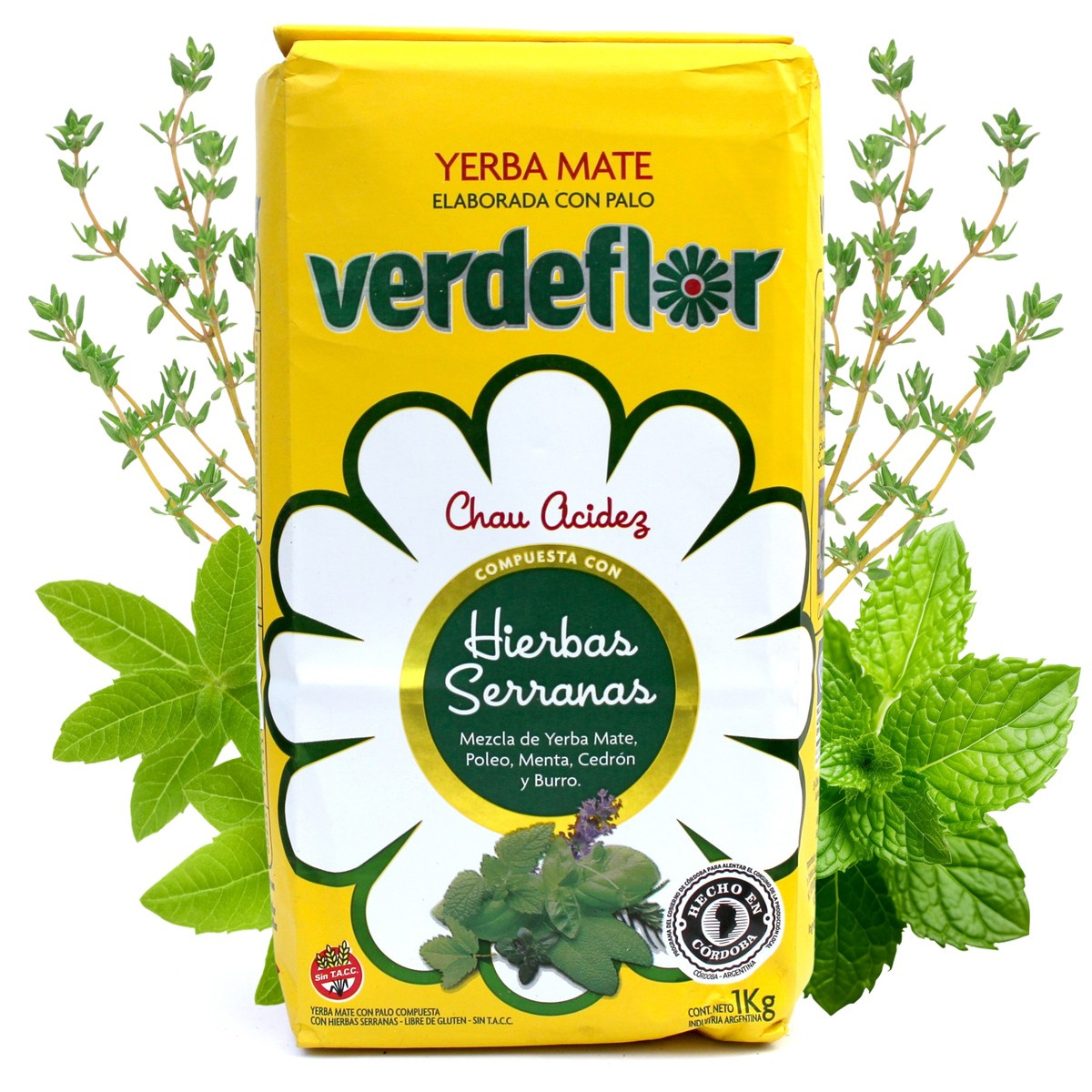 Yerba con Naranja Verdeflor 500 Grs