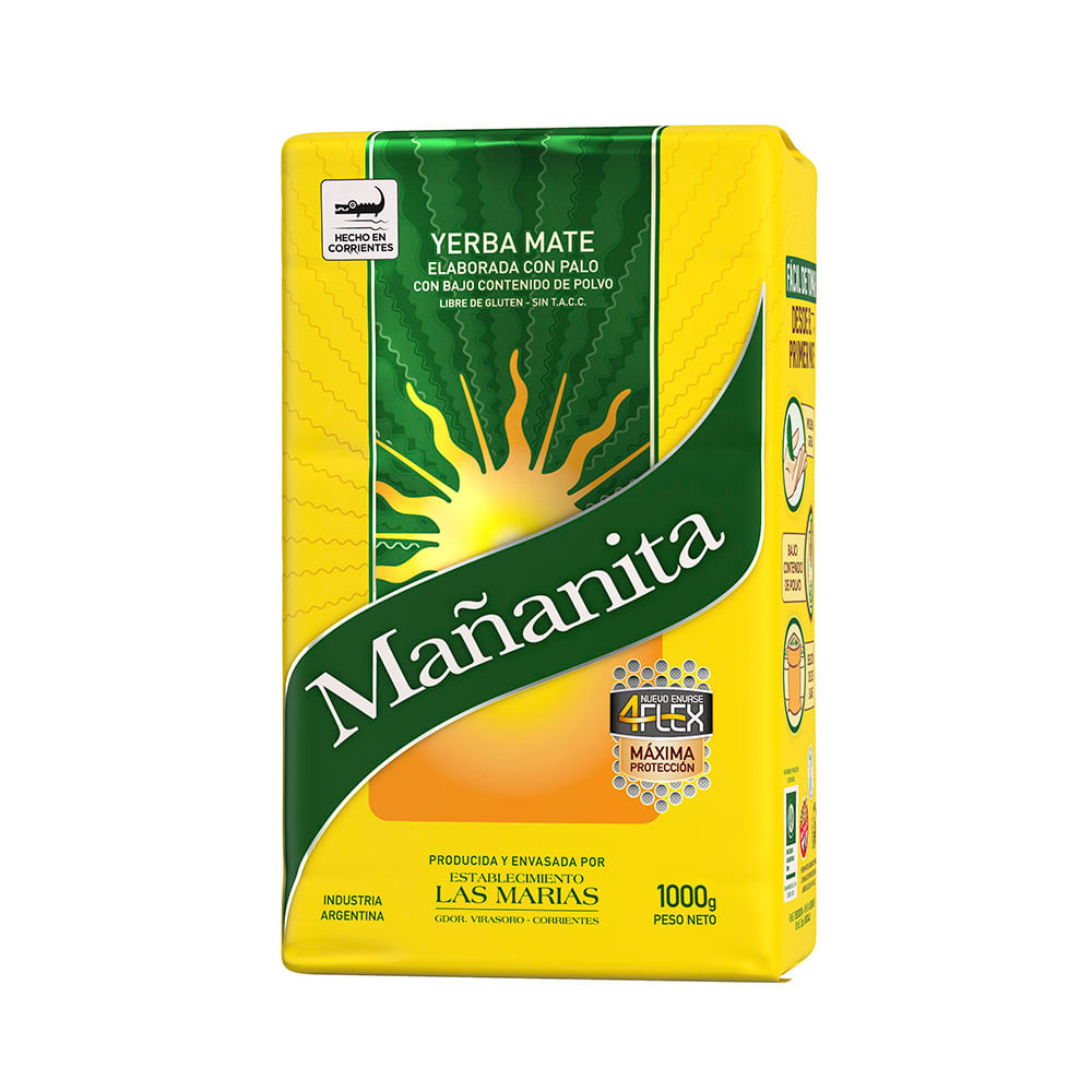 Yerba con Palo 4Flex Mañanita 1 Kgr